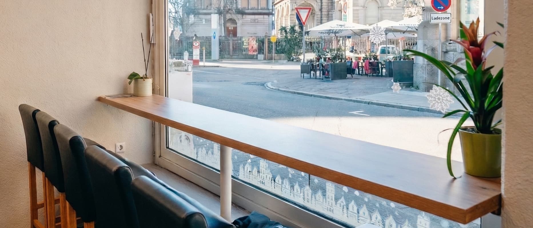 Sitzplätze direkt am Fenster
